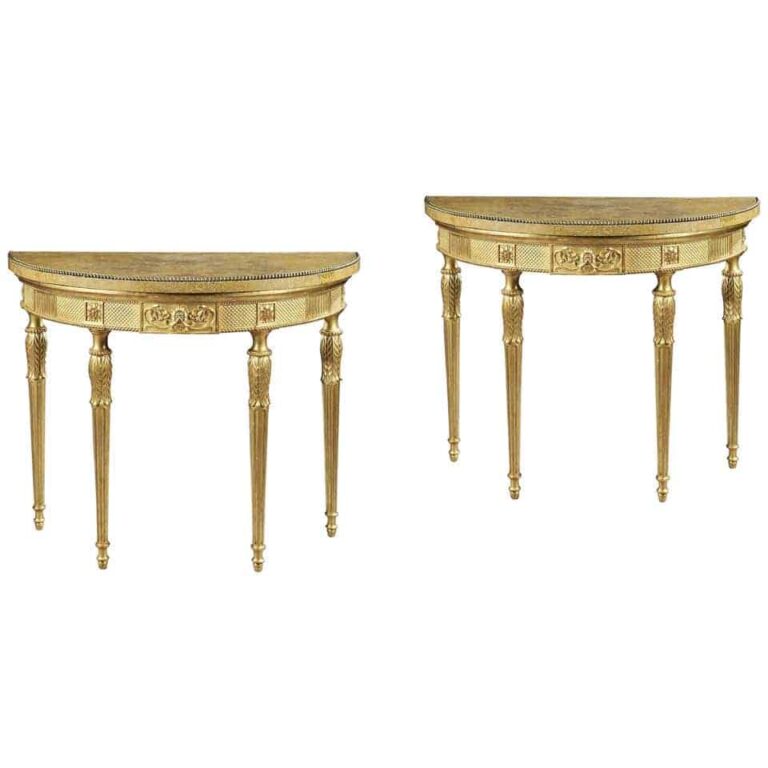 antique gold tables