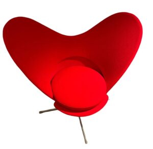 Vitra Heart Cone Chair - Red Artist Vernor Panton